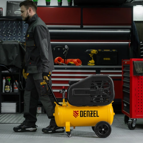 Компрессор воздушный рем. привод BCI 2100/50, 2,1 кВт, 50 литров, 400 л/мин Denzel по ценам производителя в Москве с доставкой по всей России