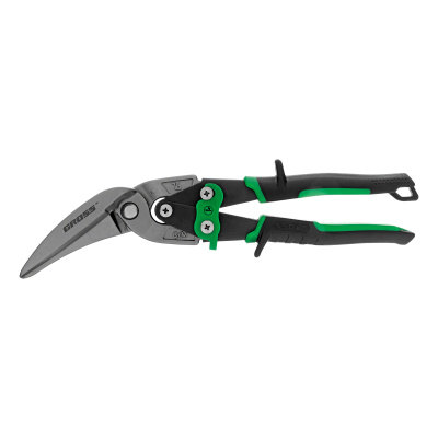 Ножницы по металлу "Piranha", 270 мм, прямой и правый проходной рез, сталь СrMo, двухкомпонентные рукоятки Gross по ценам производителя в Москве с доставкой по всей России