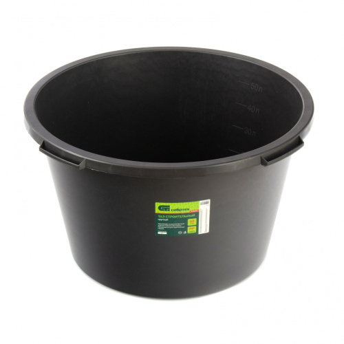 Таз круглый строительный, 60 л Сибртех по ценам производителя в Москве с доставкой по всей России