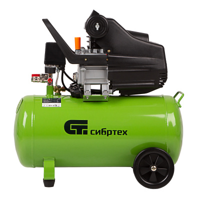 Компрессор воздушный КК-1500/50, 1.5 кВт, 198 л/мин, 50 л, прямой привод, масляный Сибртех по ценам производителя в Москве с доставкой по всей России