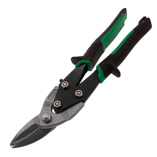 Ножницы по металлу "Piranha", 250 мм, прямой и правый рез, сталь СrMo, двухкомпонентные рукоятки Gross по ценам производителя в Москве с доставкой по всей России