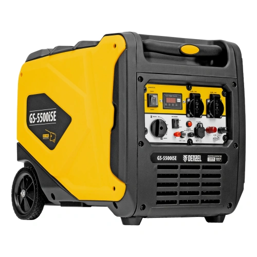 Генератор инверторный GS-5500iSE, 5,5 кВт, 230 В, закрытый корпус,электростартер Denzel по ценам производителя в Москве с доставкой по всей России