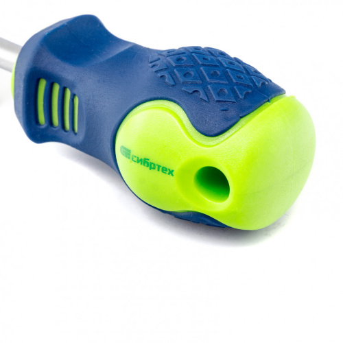 Отвертка, SL6 х 38 мм, CrV, двухкомпонентная рукоятка Сибртех по ценам производителя в Москве с доставкой по всей России