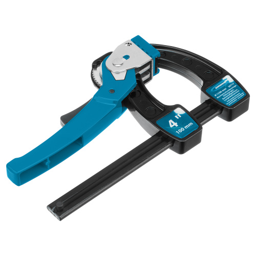 Струбцина реечная быстрозажимная 4, металлический корпус, рычажный храповой механизм, 100 мм Gross по ценам производителя в Москве с доставкой по всей России