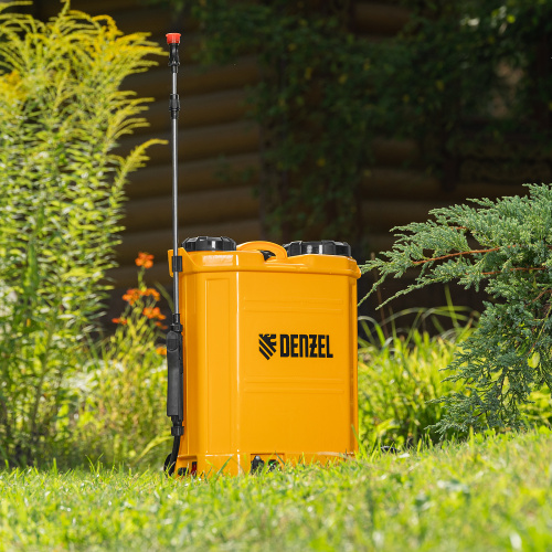 Опрыскиватель ранцевый аккумуляторный D-16LA, 16 л, 12 В, 8 Ач Denzel по ценам производителя в Москве с доставкой по всей России