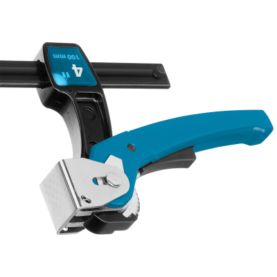 Струбцина реечная быстрозажимная 4, металлический корпус, рычажный храповой механизм, 100 мм Gross по ценам производителя в Москве с доставкой по всей России