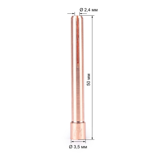 FoxWeld Цанга 2,4мм х 50мм TIG17/18/26 (702.0009/TD0001-24, пр-во FoxWeld/КНР) купить в Москве с доставкой по всей России | ProtosMarket.ru