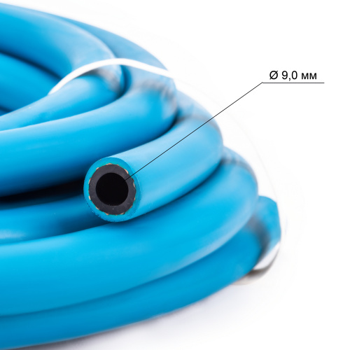 Рукав резиновый для кислорода (III класс, синий) d=9мм, бухта 5м купить в Москве с доставкой по всей России | ProtosMarket.ru