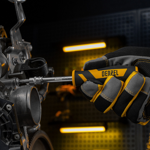 Набор инструментов, 1/2", 1/4", CrV, S2, пластиковый кейс, 194 предмета Denzel по ценам производителя в Москве с доставкой по всей России