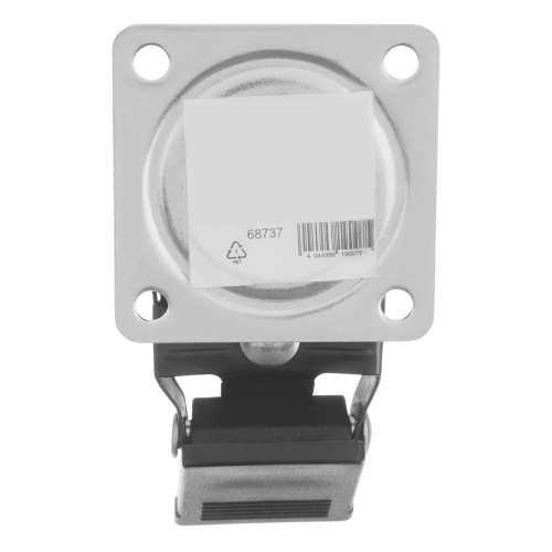 Колесо ПУ прозрачное поворотное с тормозом d-50 мм, крепление платформенное Сибртех по ценам производителя в Москве с доставкой по всей России