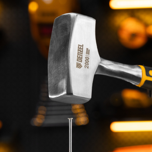 Кувалда 2 кг, цельнометаллическая, двухкомпонентная рукоятка Denzel по ценам производителя в Москве с доставкой по всей России