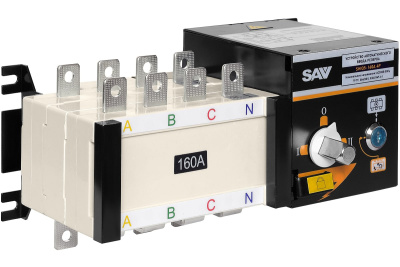 Реверсивный рубильник АВР (устройство автоматического ввода резерва) SHIQ5-160 4P купить в Москве с доставкой по всей России | ProtosMarket.ru