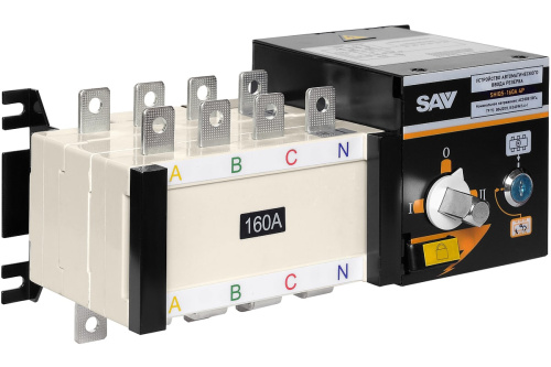 Реверсивный рубильник АВР (устройство автоматического ввода резерва) SHIQ5-160 4P купить в Москве с доставкой по всей России | ProtosMarket.ru