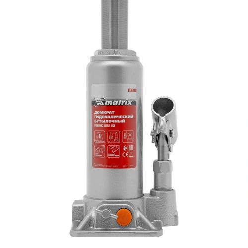Домкрат гидравлический бутылочный, 4 т, h подъема 194-372 мм, в пластиковом кейсе Matrix по ценам производителя в Москве с доставкой по всей России