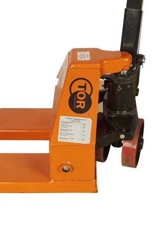 Тележка гидравлическая узковильная 2500 кг 800x450 мм полиуретановые колеса TOR RHP по ценам производителя в Москве с доставкой по всей России