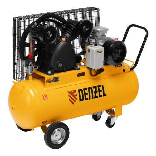 Компрессор воздушный рем. привод BCV 4000-T/100, 4,0 кВт, 100 литров, 690 л/мин Denzel по ценам производителя в Москве с доставкой по всей России
