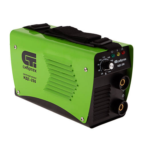 Аппарат инверторный дуговой сварки ИДС-250, 250 А, ПВ 80%, диаметр электрода 1.6-5 мм Сибртех по ценам производителя в Москве с доставкой по всей России