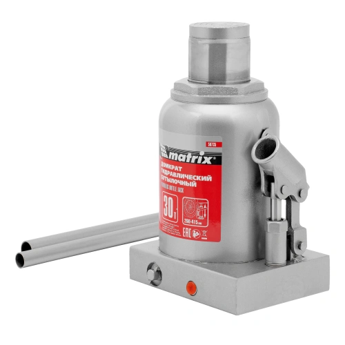 Домкрат гидравлический бутылочный, 30 т, высота подъема 260-415 мм Matrix по ценам производителя в Москве с доставкой по всей России
