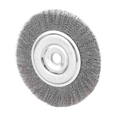 Щетка для УШМ, 200 мм, посадка 22.2 мм, плоская, витая проволока 0.3 мм Сибртех по ценам производителя в Москве с доставкой по всей России