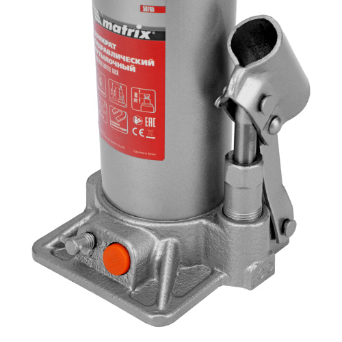 Домкрат гидравлический бутылочный, 6 т, h подъема 216-413 мм Matrix по ценам производителя в Москве с доставкой по всей России
