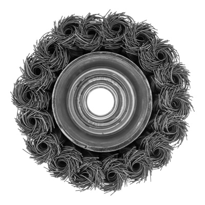 Щетка для УШМ, 75 мм, М14, "чашка", крученая проволока 0.35 мм Matrix по ценам производителя в Москве с доставкой по всей России