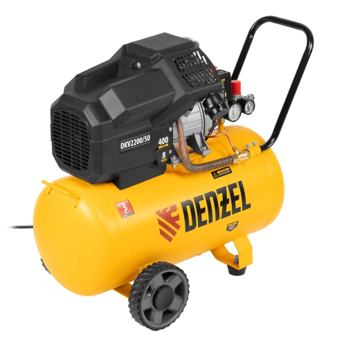 Компрессор воздушный DKV2200/50, Х-PRO 2.2 кВт, 400 л/мин, 50 л Denzel купить в Москве с доставкой по всей России | ProtosMarket.ru