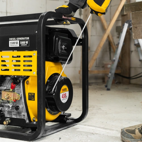 Генератор дизельный DES-55, 5,5 кВт, 230 В, 11 л, ручной стартер Denzel по ценам производителя в Москве с доставкой по всей России