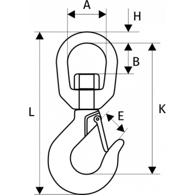 Крюк 322 А с вертлюгом 5 т по ценам производителя в Москве с доставкой по всей России