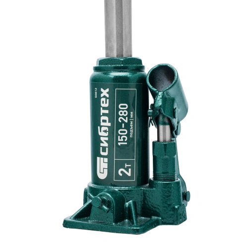 Домкрат гидравлический бутылочный, 2 т, 150-280 мм, в пласт. кейсе Сибртех по ценам производителя в Москве с доставкой по всей России