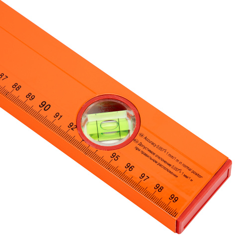 Уровень алюминиевый, 1000 мм, 3 глазка, желтый, линейка Sparta по ценам производителя в Москве с доставкой по всей России