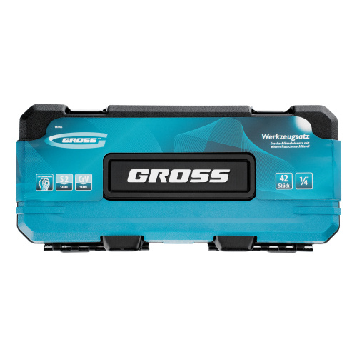 Набор инструментов, 1/4", CrV, 120 зубьев, 42 предмета Gross по ценам производителя в Москве с доставкой по всей России