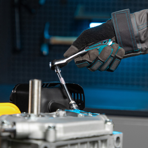 Набор торцевых головок, трещотка 120 зубьев, 1/4", CrV, 12 предметов Gross по ценам производителя в Москве с доставкой по всей России