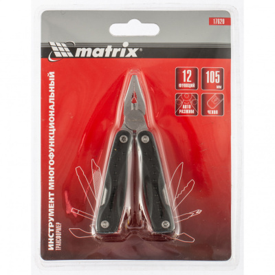 Трансформер, 12 функций, авторазжим, компактный размер, в чехле, 105 мм Matrix по ценам производителя в Москве с доставкой по всей России