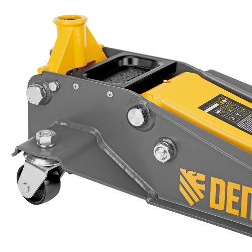 Домкрат гидравлический подкатной, 3 т, 125-470 мм, быстрый подъем, проф. Denzel по ценам производителя в Москве с доставкой по всей России