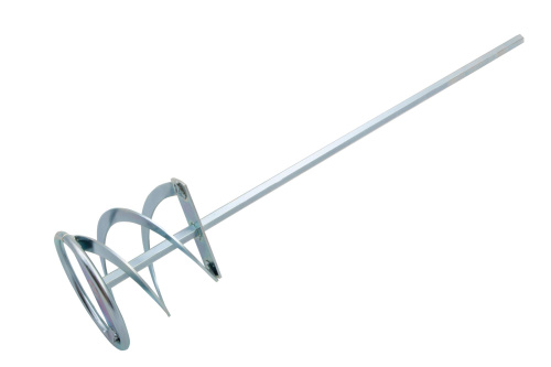 Миксер для красок и штукатурных смесей, 80 х 400 мм, оцинкованный, шестигранный хвостовик 8 мм Denzel по ценам производителя в Москве с доставкой по всей России