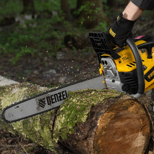 Пила цепная бензиновая DS-5218, шина 45 см, 52 см3, 3 л.с, шаг 0,325, паз 1,5 мм, 72 звена Denzel по ценам производителя в Москве с доставкой по всей России