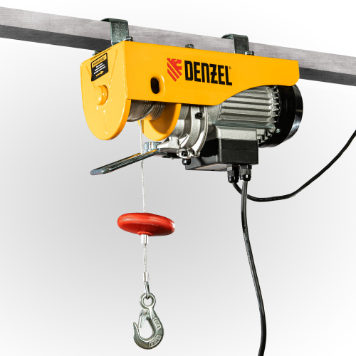Тельфер электрический TF-250, 0.25 т, 540 Вт, высота 12 м, 10 м/мин Denzel по ценам производителя в Москве с доставкой по всей России