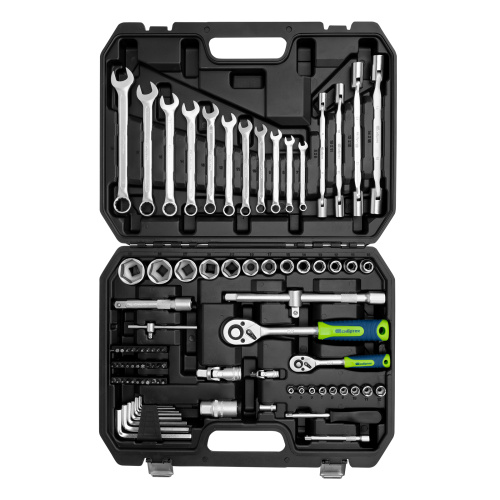 Набор инструментов, 1/2", 1/4", пластиковый кейс 89 предметов Сибртех по ценам производителя в Москве с доставкой по всей России