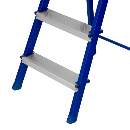 Стремянка, 3 ступени, стальной профиль, алюминиевые ступени Сибртех по ценам производителя в Москве с доставкой по всей России