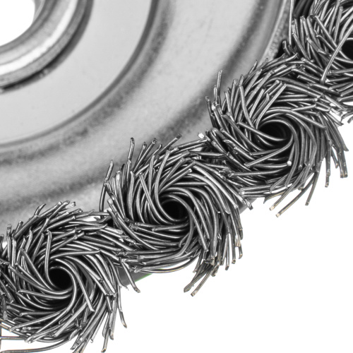 Щетка для УШМ, 125 мм, М14, "чашка", крученая металлическая проволока Сибртех по ценам производителя в Москве с доставкой по всей России