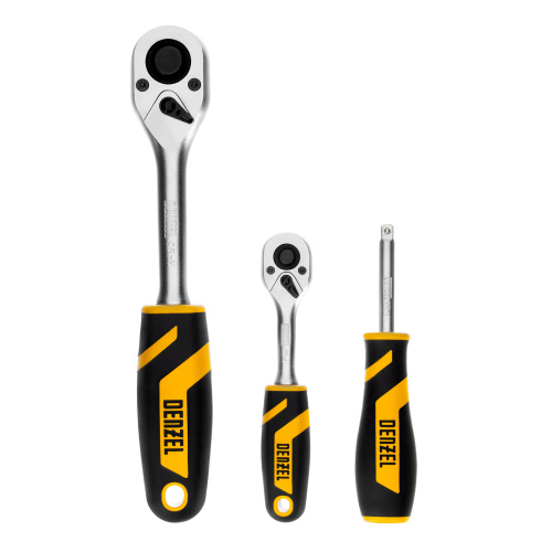 Набор инструментов, 1/2", 1/4", CrV, S2, пластиковый кейс, 94 предмета Denzel по ценам производителя в Москве с доставкой по всей России