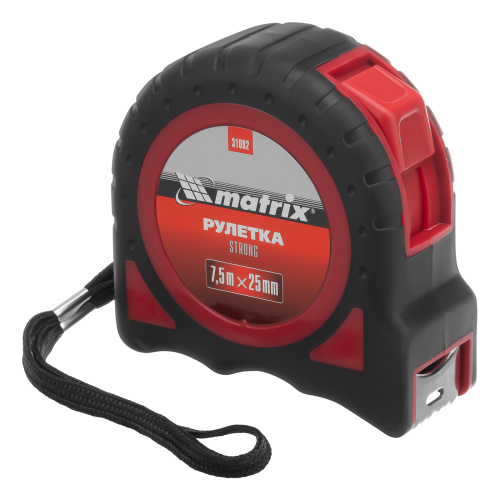 Рулетка Strong,7,5 м х 25 мм,обрезиненный корпус Matrix по ценам производителя в Москве с доставкой по всей России