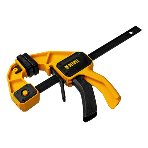 Струбцина F-образная, быстрозажимная, 150 х 80 мм, усиленный нейлоновый корпус Denzel по ценам производителя в Москве с доставкой по всей России