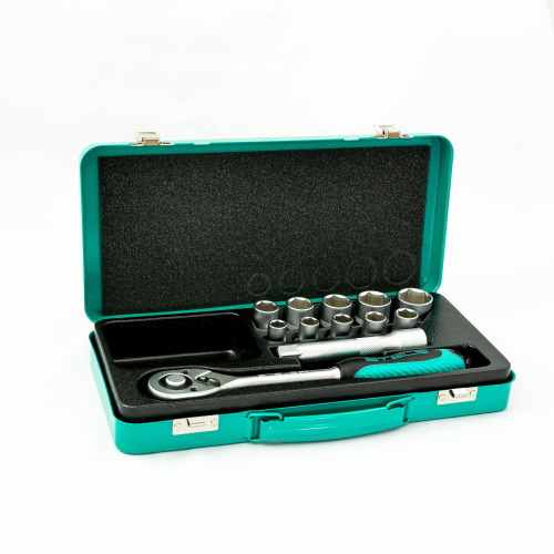 Набор торцевых головок, 1/2, головки 10 - 24 мм, с трещоточным ключом, 12 предметов Stels по ценам производителя в Москве с доставкой по всей России