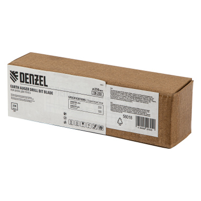 Нож шнека для грунта ER-250, диаметр 250 мм, комплект 2 шт Denzel по ценам производителя в Москве с доставкой по всей России