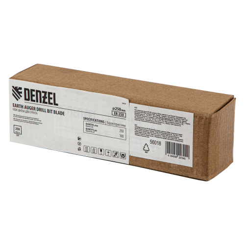 Нож шнека для грунта ER-250, диаметр 250 мм, комплект 2 шт Denzel по ценам производителя в Москве с доставкой по всей России