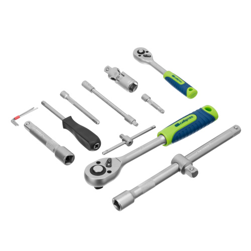 Набор инструментов, 1/2", 1/4", пластиковый кейс, 94 предмета// Сибртех по ценам производителя в Москве с доставкой по всей России