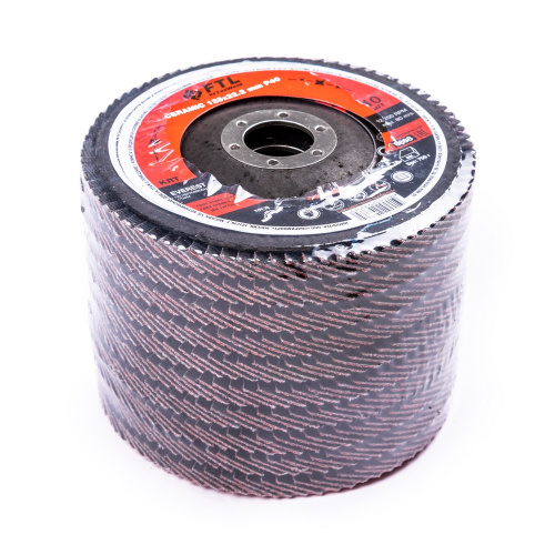 Круг лепестковый с керамическим абразивом для шлифования по нержавеющей стали FTL Everest 29 125 х 22,2 мм P40 по ценам производителя в Москве с доставкой по всей России