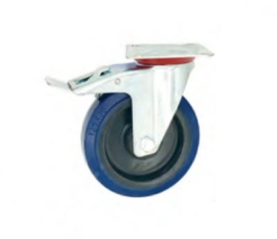 Колесо поворотное резина SRCLb 93 75 мм с тормозом (F) по ценам производителя в Москве с доставкой по всей России