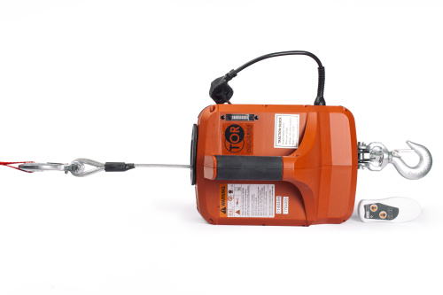 Лебедка электрическая переносная TOR SQ-02 450 кг 4,6 м 220 В с пультом по ценам производителя в Москве с доставкой по всей России